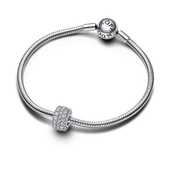 Sparkling Pavé Triple-row Charm 