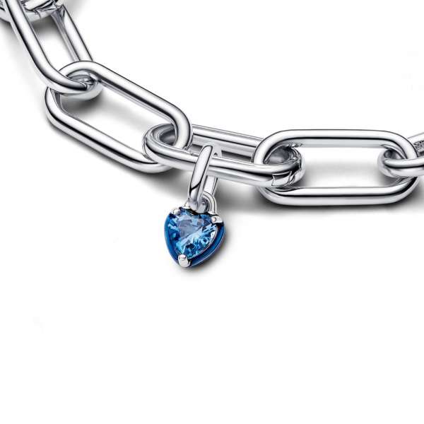 Pandora ME Blue Chakra Heart Mini Dangle Charm 