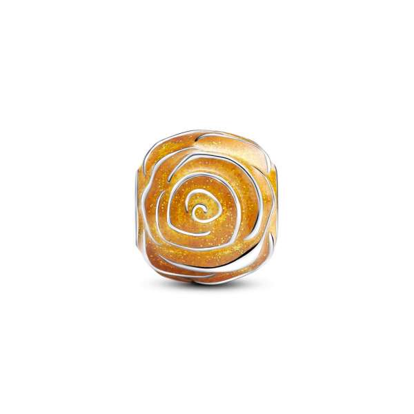 Yellow Rose in Bloom Charm 