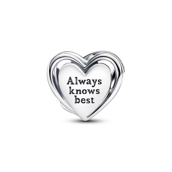 Openwork Mum & Heart Charm