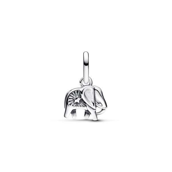Turquoise-coloured Elephant Mini Dangle Charm