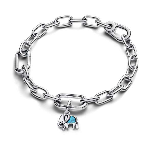 Turquoise-coloured Elephant Mini Dangle Charm