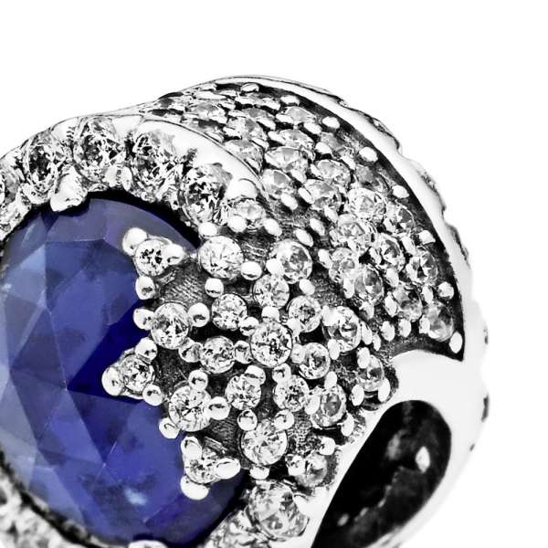 Blue Dazzling Snowflake Charm PANDORA