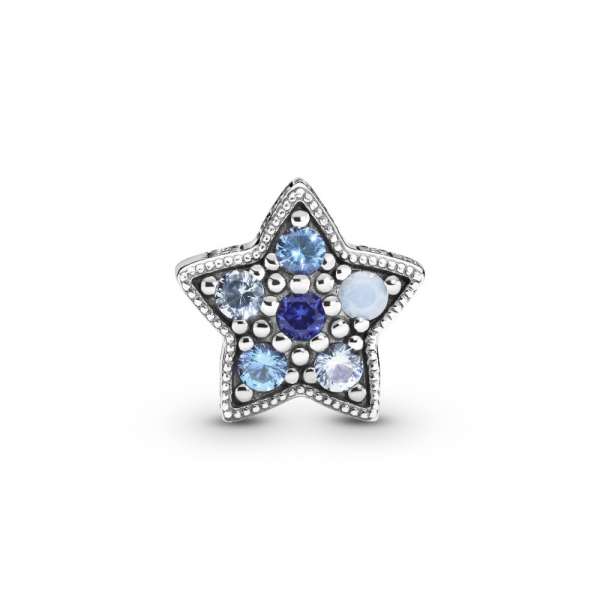 Bright Blue Star Charm 