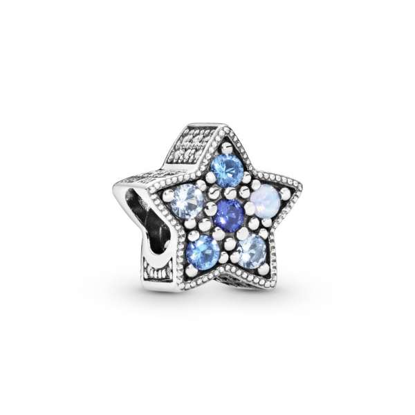 Bright Blue Star Charm 