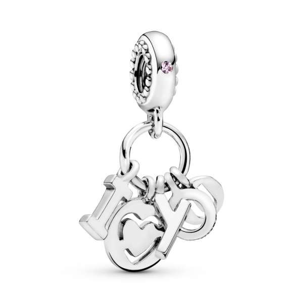 I Love You Letters Dangle Charm 