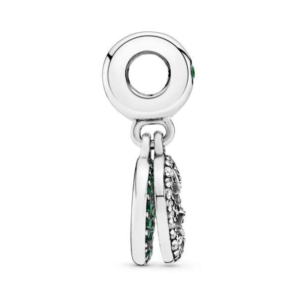 Lucky Four Leaf Clover Dangle Charm 