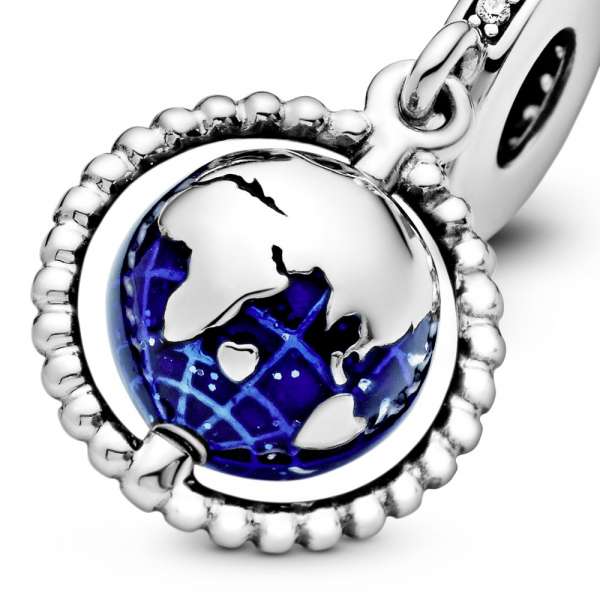 Spinning Globe Dangle Charm 