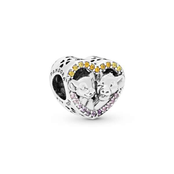 Disney The Lion King Simba & Nala Heart Charm 