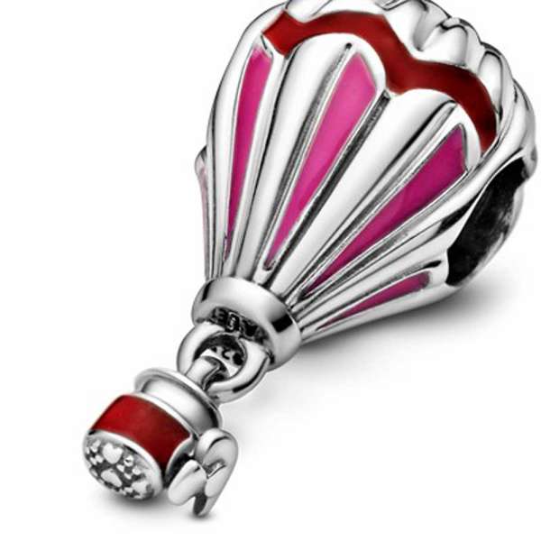 Red Hot Air Balloon Travel Charm 