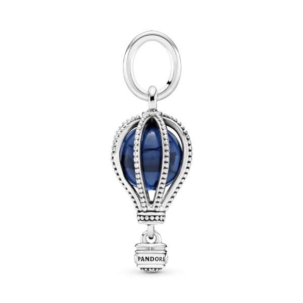 Blue Hot Air Balloon Travel Charm 