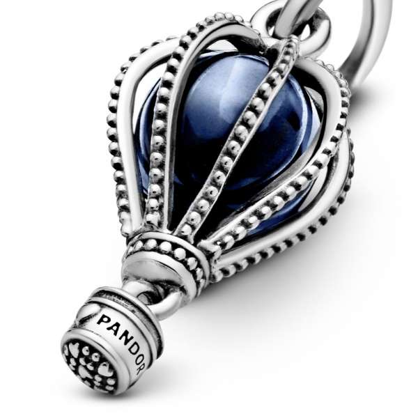 Blue Hot Air Balloon Travel Charm 