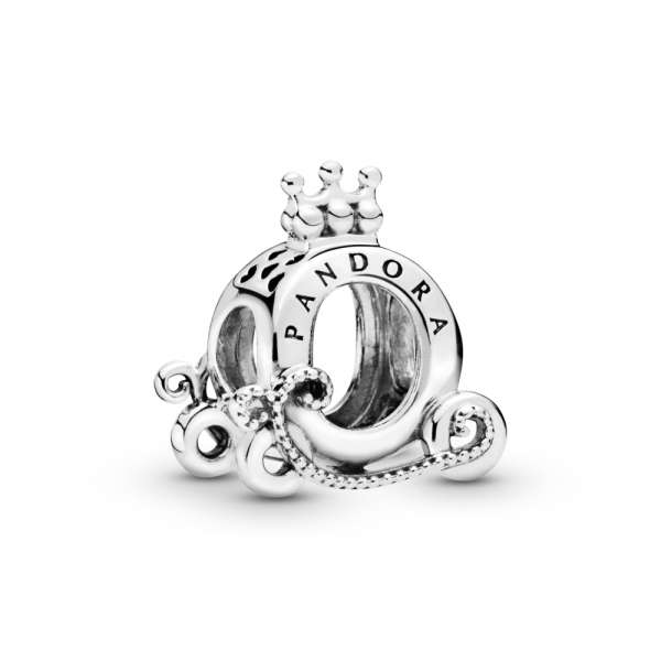 Polished Crown O Carriage Charm 