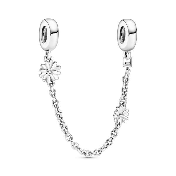 Daisy Flower Safety Chain Charm 