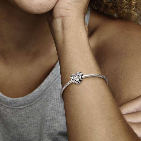 Bee Happy Honeycomb Heart Charm 