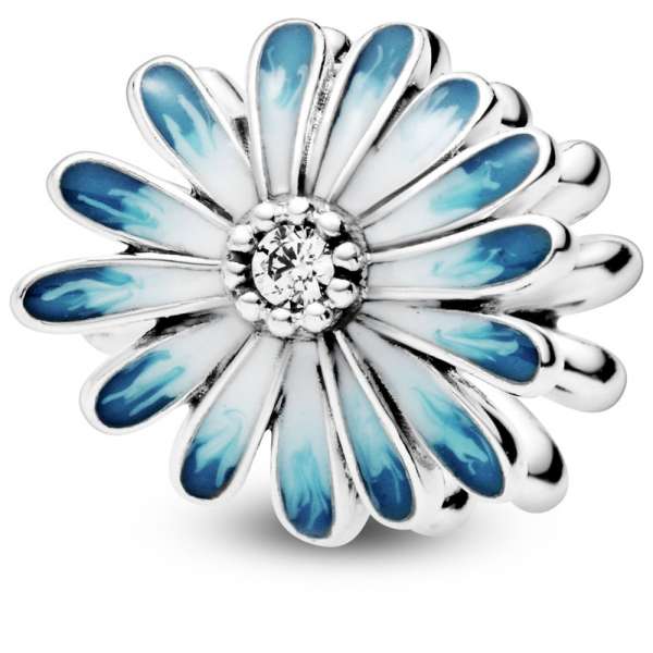Blue Daisy Flower Charm 