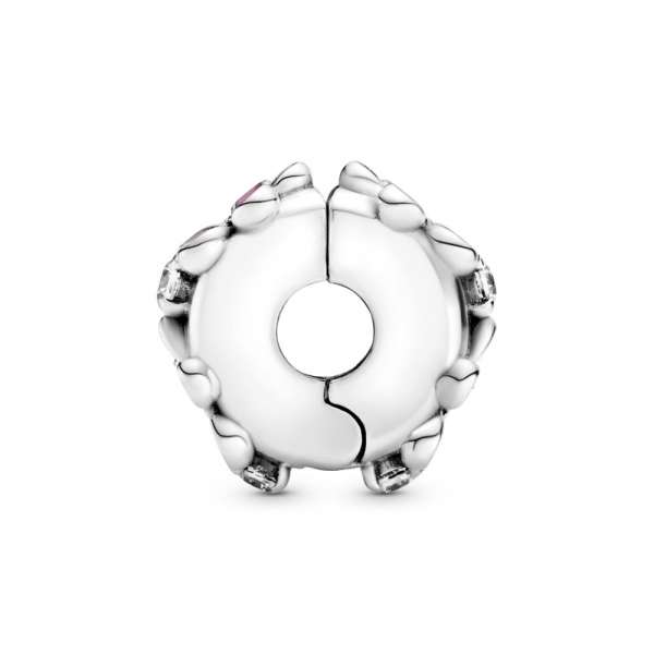 Pink Daisy Flower Clip Charm 