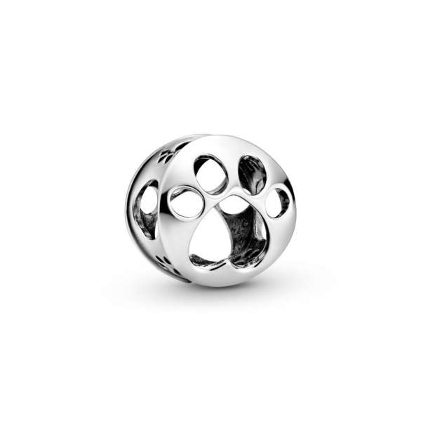 Openwork Paw Print Charm 