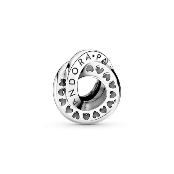 Logo & Heart Bands Spacer Charm 