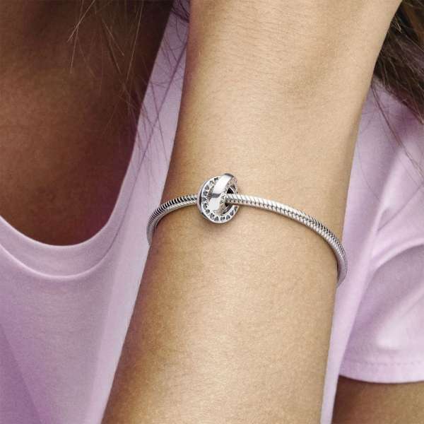 Logo & Heart Bands Spacer Charm 