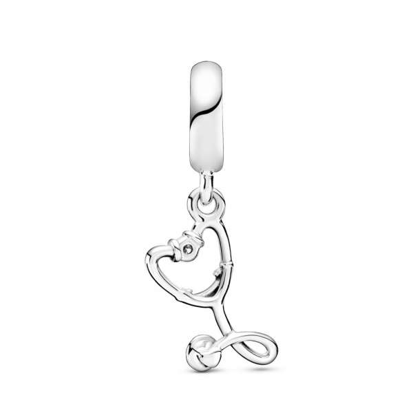 Stethoscope Heart Dangle Charm 