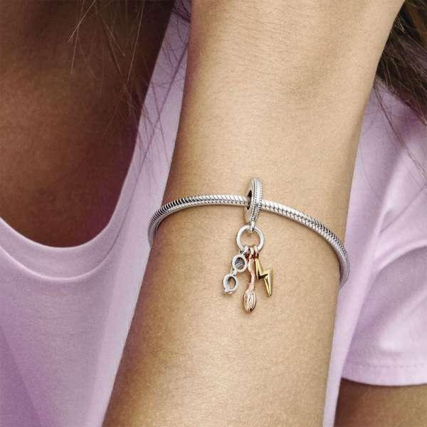 Harry Potter, Glasses, Nimbus 2000 & Lightning Bolt Dangle Charm 