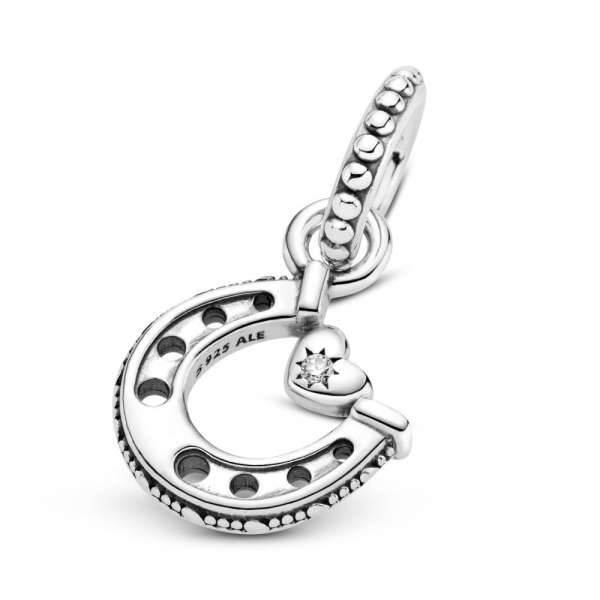 Good Luck Horseshoe Dangle Charm 