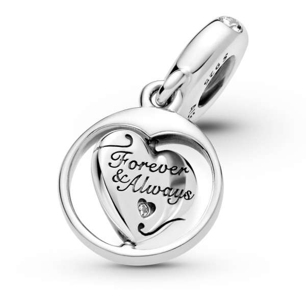 Spinning Forever & Always Soulmate Dangle Charm 