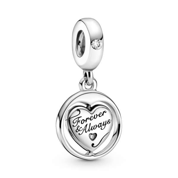 Spinning Forever & Always Soulmate Dangle Charm 