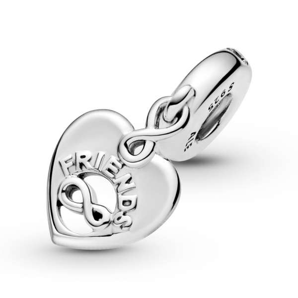 Friends Forever Heart Dangle Charm 