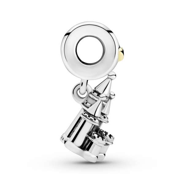 Two-tone Castle Dangle Charm 