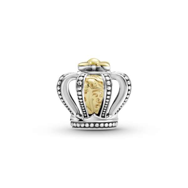 Two-tone Regal Crown Charm 
