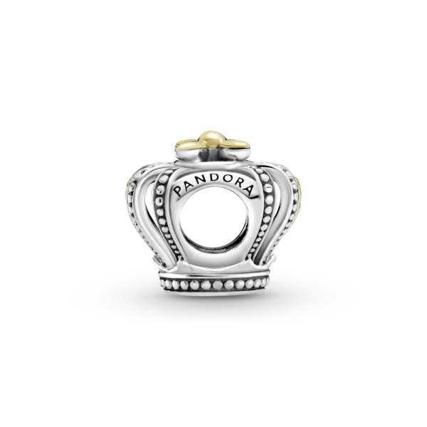 Two-tone Regal Crown Charm 