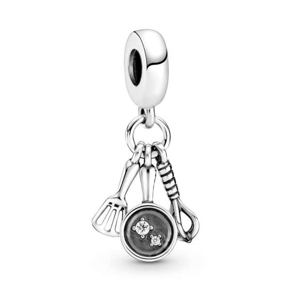 Spatula, Frying Pan & Whisk Dangle Charm 