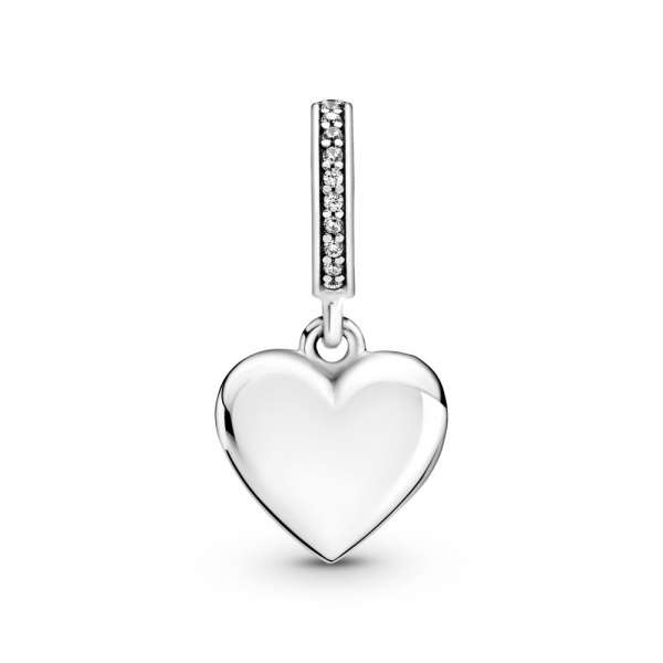 Openable Heart Locket Dangle Charm 