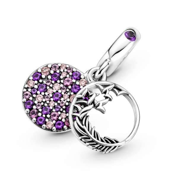 Pavé Feather Dangle Charm 