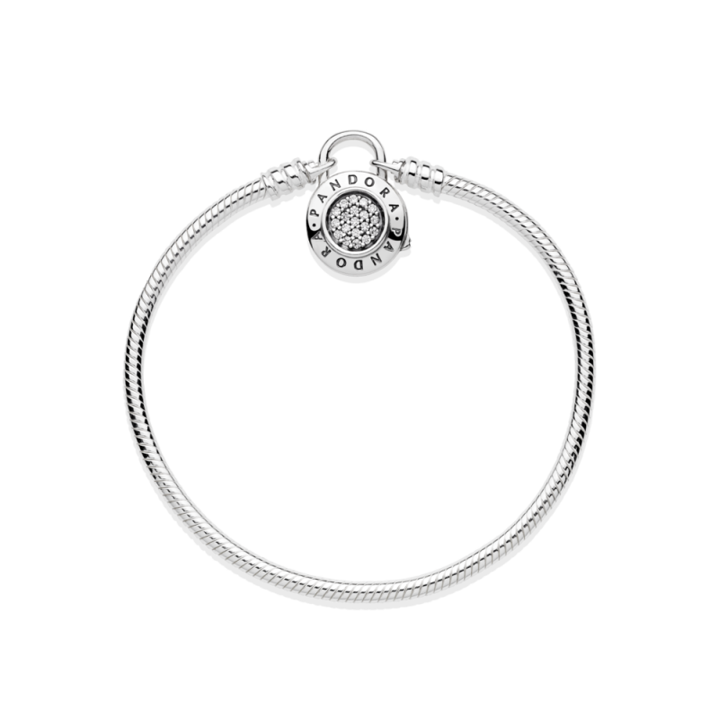 Pandora Moments Белегзија со затворач Pavé Катанец