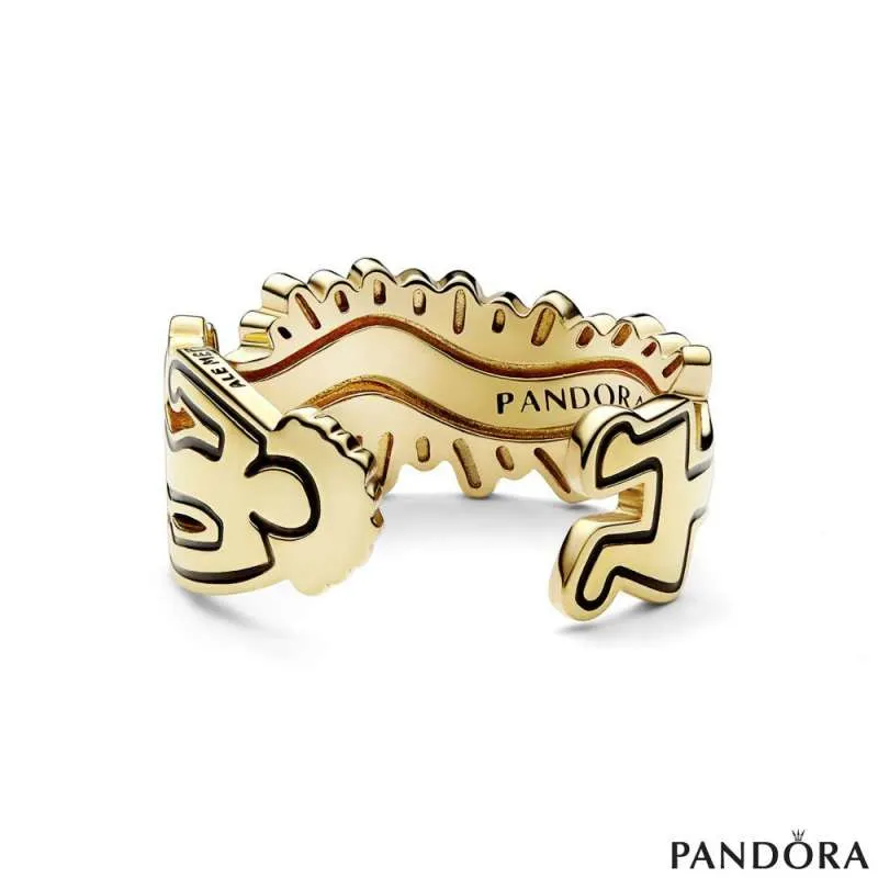 Отворен прстен Keith Haring™ x Pandora бранови