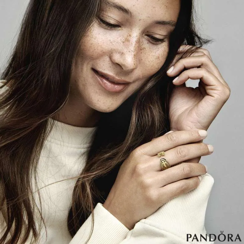 Отворен прстен Keith Haring™ x Pandora бранови