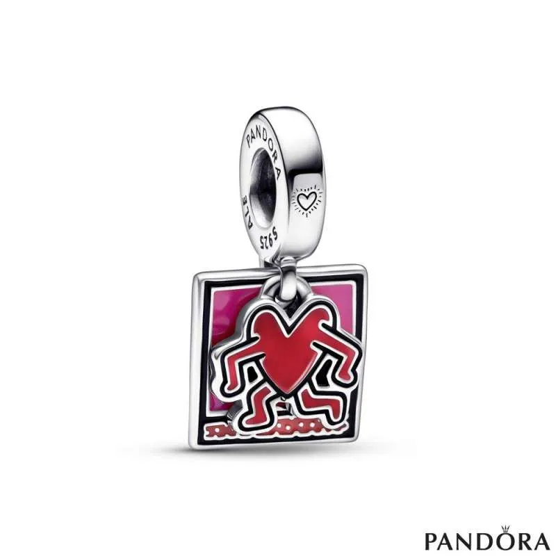 Двоен привезок Keith Haring™ x Pandora Walking Heart