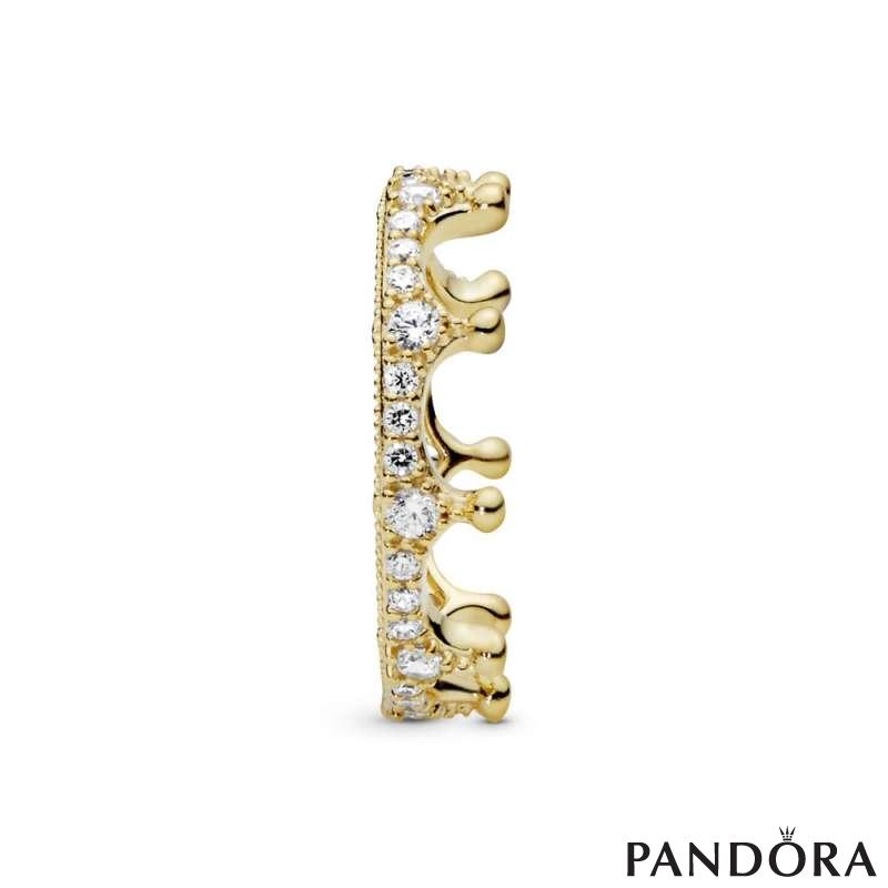 Clear Sparkling Crown Ring