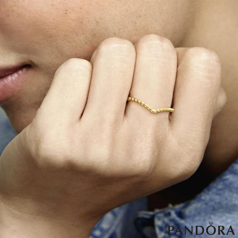 Beaded wishbone ring hotsell