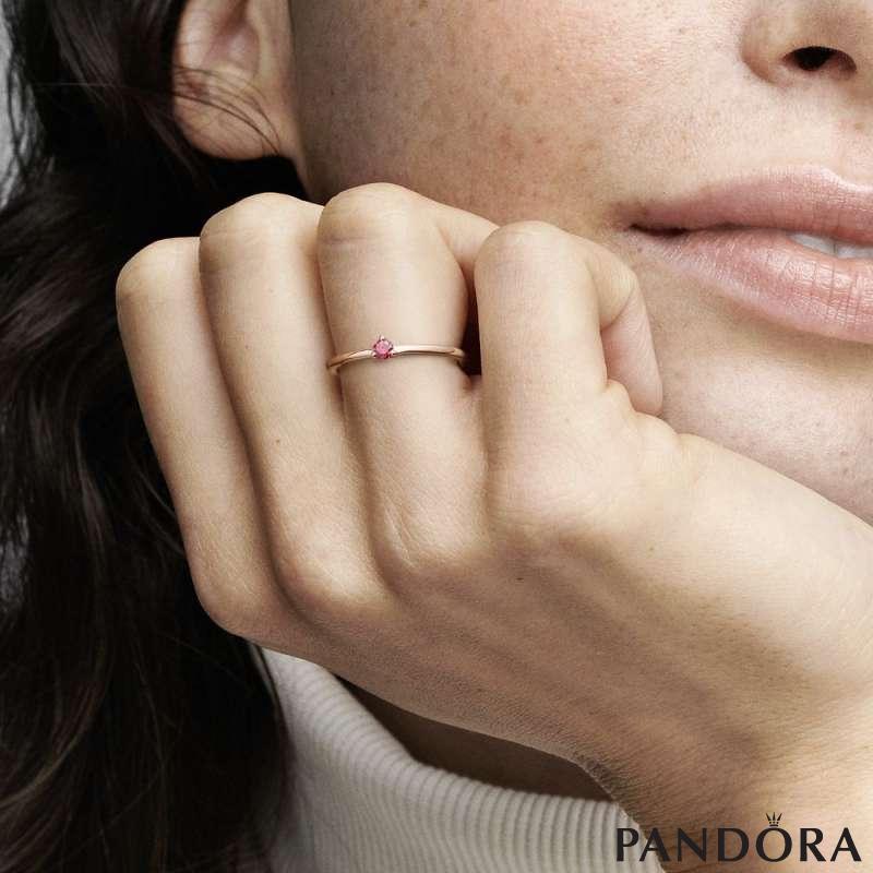 Red Solitaire Ring PANDORA