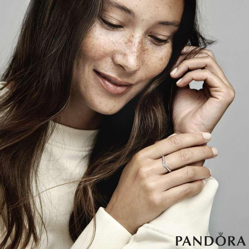 Прстен Pandora Timeless полусветкав шеврон