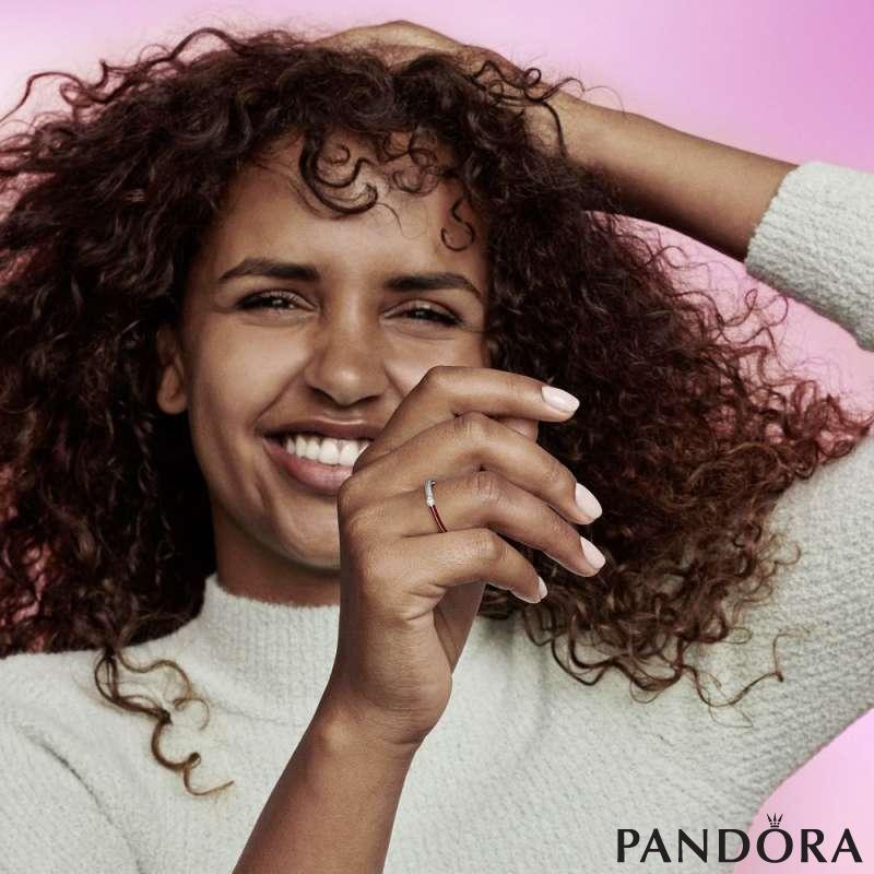 Прстен Pandora ME Pavé во полуцрвена варијанта