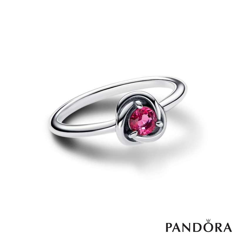 Pink Eternity Circle Ring 
