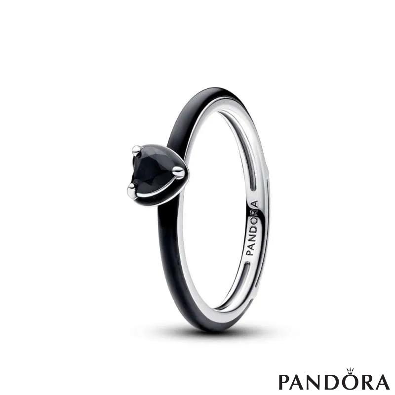 Pandora ME Black Chakra Heart Ring 