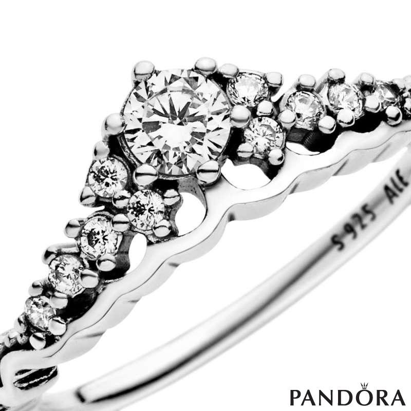 Regal Beaded Tiara Ring | Sterling silver | Pandora AU