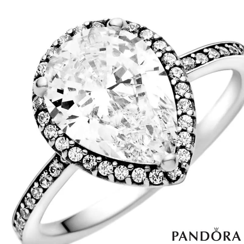 Pandora pear shaped ring shop