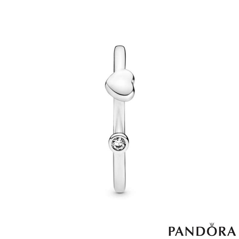 Polished Heart Open Ring